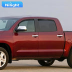 in-Channel Rain Guards for Toyota Tundra Crew Max 2007 2008 2009 2010 2011 2012 2013 2014 2015 2016 2017 2018 2019 2020 2021, Vent Window Visors, Original Window Deflectors-4PCS