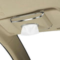 Faux Leather Car Tissue Box for Car Interior, Multi-Function Tissue Holder with Visor Clip, Armrest & Back Seat Napkin Organizer, Vehicle Tissue Dispenser Accessories (Beige Hanging)