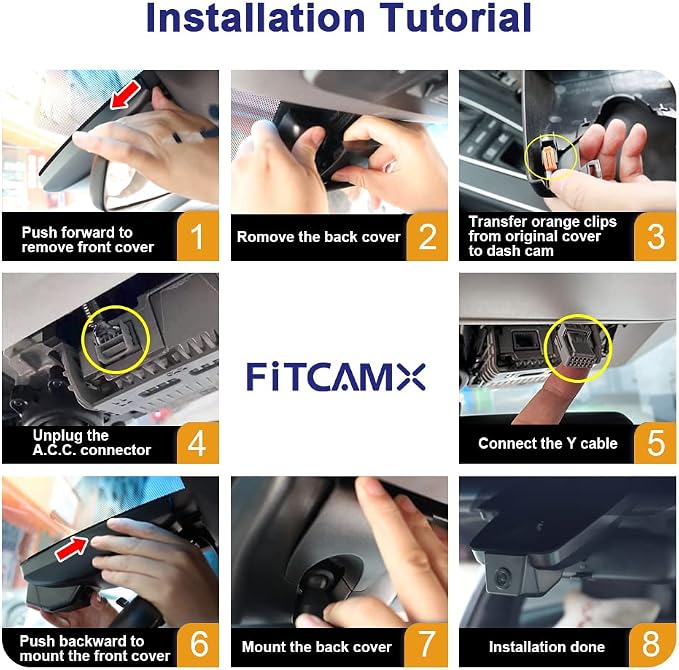 4K Dash Cam Suitable for Toyota Tundra 2022-2026 Hybrid & Sequoia 2023-2026 (Gen3), OEM Factory Look, 2160P UHD Video, Built-in WiFi & APP, Loop Recording, G-Sensor, Plug & Play, 64GB Card