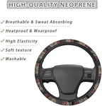 Mexican Flag Steering Wheel Protection Stretch-on Easy Install | Women Men Car Interior Accessories, Universal 15 Inch Fit Auto, Suvs, Truck