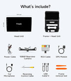 Car Radio Stereo for Ford F150 09-14, Wireless CarPlay & Android Auto | 9-inch IPS HD touchscreen,64G storage, 5G WiFi GPS, Bluetooth FM AM SWC, plug-and-play, 1080P backup camera