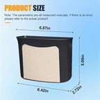 YoRise Car Trash Can, Multifunctional Hanging Garbage Can, Car Storage Organizer Container, Mini Trash Bin, Waterproof Automotive Door Side Garbage Organizer Holder for Most Cars (Beige)