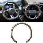 Zpana Carbon Fiber Car Steering Wheel Cover, Leather Non-Slip Vehicle Steering Wheel Cover for 14.5-15 Inch, Comfortable Auto Interior Protector Decoration Accessories, Universal Fit(Gold)
