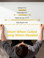 Coiled USB C Cable, 2 Pack for Android Auto & CarPlay Cable, Short USB A to USB C Cable Compatible with iPhone 17/16/15, Samsung Galaxy S25/S24/S23 A15/A14, Google Pixel 9/8, Yellow 4FT