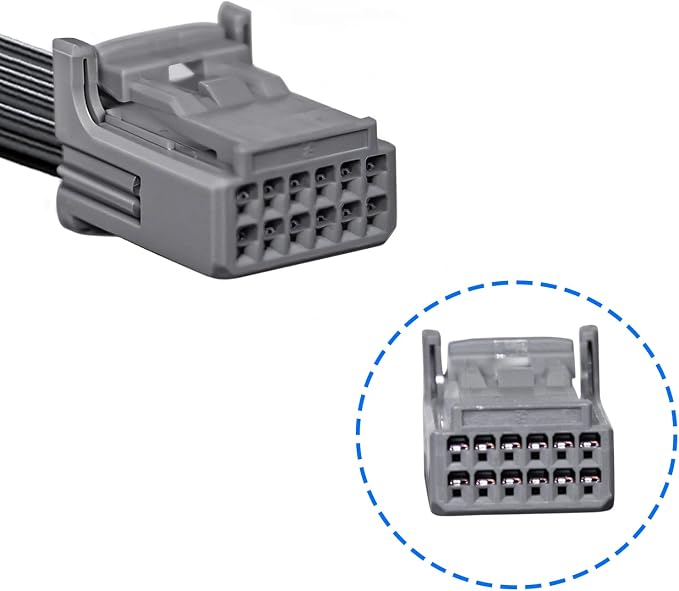 Dashcam Power Adapter for Toyota/Lexus (12-Pin,Model C), –Lane Trace System Adapter, Compatible with RAV4 Highlander Tacoma 4Runner,Lexus NX RX & More. Fits Vehicles with TSS 2.5 Lane Assist Port