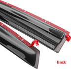 Fit 2006-2011 Honda Civic Sedan 4-Door Only Tape On External Window Visor |, Acrylic, Smoke Tinted, Sun Rain Wind Guards Shield, Vent Wind Deflector, Rainproof & Anti Fog, Waterproof