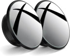 Blind Spot Mirror,2" Round Car Side Mirror Blindspot,Vacuum Suction Cup Blindspot Mirror for Car SUV and Trucks (Black)