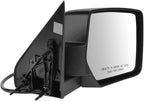 Passenger Side Mirror Assembly Power Heated Memory Textured Compatible with 2008-2012 Jeep Liberty