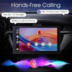 7 inch Car Stereo Double Din with Wireless Carplay&Android Auto,Bluetooth,Channel RCA,Backup Camera,SWC,FM/AM|Apple Carplay Radio Screen for Car Audio Receivers|HD Touchscreen car Audio