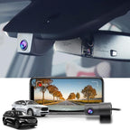 Front 4K+Rear 1080P Dash Cam Adapts for Mazda CX-5 2017-2025 & CX-9 2017-2023 (NO Sunroof/Connect toFuse Box), OEM Look, Dual HD Video, WiFi & APP, Loop Recording, Parking Mode, 128GB Card