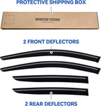 Window Visors Rain Guards for 2024 2025 2026 Subaru Crosstrek & Subaru Impreza, Out-Channel Window Vent Wind Deflectors Visors Shades for 24 25 26 Crosstrek/Impreza