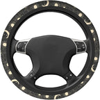 Sun and Moon Steering Wheel Covers Non Slip Neoprene Space Wheel Protector Universal 15 inch for Men Women