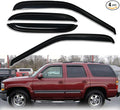 Tape-On Window Visors 4-Piece for 2000-2006 Chevy Tahoe Sun Rain Guard Shield Shade Smoke 94304