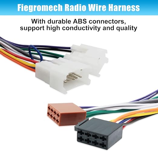 Wiring Harness Replacement for Toyota Corolla Camy RAV4 Highlander ISO Radio Wire Cable Car Stereo Power Speaker Adapter | 16Pin Car Radio Wire Harness Adapter Compatible Corolla Camy RAV4 Highlander Prius 4Runner Tundra Factory Radio Connector