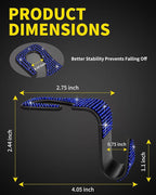 4 Pack Blink Diamond Car Seat Headrest Hooks Crystal Rhinestone Car Purse Holder Universal Car Interior Accessories for Handbags Water Bottles Purse Coats Umbrellas, Blue