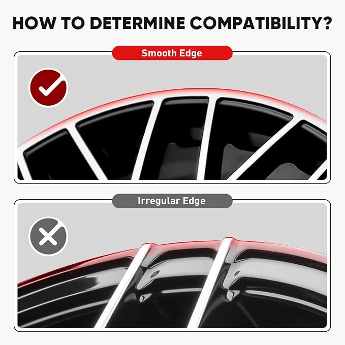 Automotive Alloy Wheel Rim Protector - Covering The Entire Rim of The Wheel hub - Strips for Curb Rash Prevention - Set of 4 Rim Protector Easy to Install(20'',Silver)