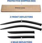 Window Visors Rain Guards for 2018-2024 Toyota CHR/C-HR, Out-Channel Window Vent Wind Deflectors Visors Shades