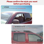 Side Window Wind Vent Deflector fit for 2006-2010 Jeep Commander, 4pcs in-Channel Style Sun Rain Guards Set,Dark Smoke Nice Looking Window Visors Shades 194117