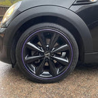 AlloyGator Purple Rim Protector for Car Wheels (Fits 12-24" Wheel Diameter) - Pack of 4 Premium Alloy Wheel Protector to Avoid Scratches & Scuffs - Adhesive Free Curb Rash Rim Protectors