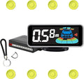 Backup Parktronic System Car Auto Vehicle Reverse with 8 Parking Sensors kit, LCD Display, Distance Detection (Meter/Foot Switchable), Buzzer Alarm and Voice Prompt Function（LightYellow
