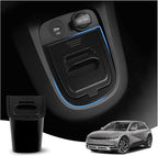Car Trash Can, Dedicated Garbage Can for with Lid, Odor-Proof Car Garbage Bin Automotive Center Console Organizer for Hyundai Ioniq 5 2022-2024 Interior Accessories(Not for 2025+/N Line)