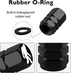 4Pack Compatible with Bigfoot Tire Valve Caps Universal Tire Air Cap | Aluminum Alloy Rust-Proof Valve Stem Caps, for Auto SUV Truck Motorcycle Bicycle, Gifts for Women Men Drivers