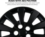 16-Inch Hub Caps Replacement for 2013-2018 Nissan Sentra, Replacement Wheel Covers (Set of 4, Matte Black)