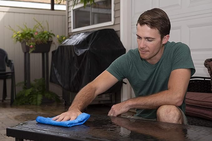 the absorber® Large 27-Inch x 17-Inch, Blue - Synthetic Premium Drying Chamois Cloth for Car - Super Absorbent, Scratch-Free and Washable
