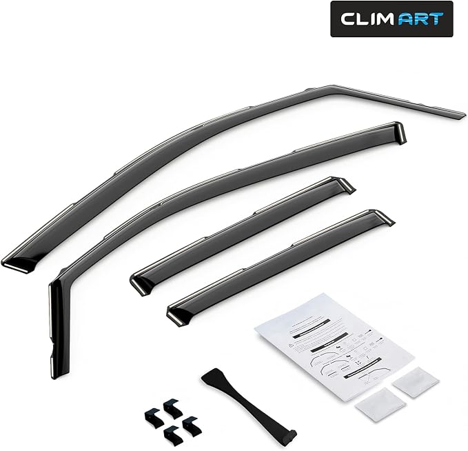 in-Channel Incredibly Durable Rain Guards for Honda Ridgeline 2017-2026, Original Window Deflectors, Vent Window Visors, Vent Deflector, 4 pcs. - 617499