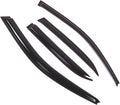 WD2-415 Dark Smoke 4 Pcs Set Window Visor (Outside Mount) Deflector Rain Guard Compatible with 1992-1996 Toyota Camry