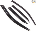 Outside Mount Window Vent Visors Rain Guards Compatible with Toyota Camry 1992-1996 | Side Window Wind Deflectors Rain Shields | Smoke Tinted, 4 Pcs Set, DGWV-415