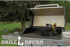 BBQ Grill Cleaning Kit - Safe Nylon Grill Brush | Set - Ultra Stiff Power Scrubber Attachments for Loose Paint, De-Scaling Rust and Graffiti Removal on Stone, Brick and Masonry