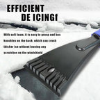 Snow Brush and Ice Scrapers for Car Windshield, Car Scraper Snow Clearing Brush, 2-in-1 Detachable Snow Removal Tool with Ergonomic Foam Grip Winter Accessories for Cars, Trucks, SUVs