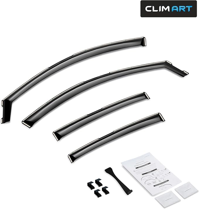 in-Channel Incredibly Durable Rain Guards for Nissan Sentra 2020-2025, Original Window Deflectors, Vent Window Visors, Vent Deflector, 4 pcs. - 620018
