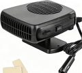 Portable 12V 150W Car Cooler Heater Fan, Plug-in Cigarette Lighter 2-in-1 Cooling & Heating Auto Fan, Summer Rapid Vehicle Interior Cool Down, Winter Windshield Defroster Defogger