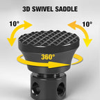 5 Ton Professional Car Support Screw Jack for House Construction Bridge Stabilization, Yellow (10,000 LBs)