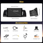 4+128GB Android 15 Car Stereo for Toyota Corolla EX 2005-2012 Wireless Carplay Android Auto, 9 Inch Incell Touch Screen Car Stereo with GPS, Backup Camera, Bluetooth, FM/RDS, EQ, WiFi, SWC | Carplay Android Auto, Mirror Link,9"Incell Touch Screen Car R...