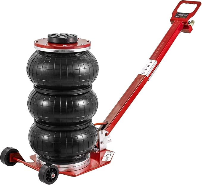 Air Jack, 3 Ton/6600 lbs Triple Bag Air Jack, Air Bag Jack Lift Range 5.9"-15.75", Airbag Jack with Adjustable Long Handle, 3-5 S Fast Lifting for Car, Auto Shop, Garage