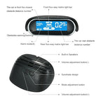 Car Reverse Backup Radar System, Front and Rear Parking Sensors Kit, 8/Sensors Electronics Cars Parking Assistance Reversing Radar with LED Display and Sound Warning