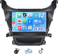 4Core 64G ROM Car Radio for Hyundai Elantra 2014-2016: 9 inch 1280 * 800P IPS Touchscreen Stereo with Wireless CarPlay Android Auto Bluetooth WiFi GPS Navigation Backup Camera FM Mirror Link