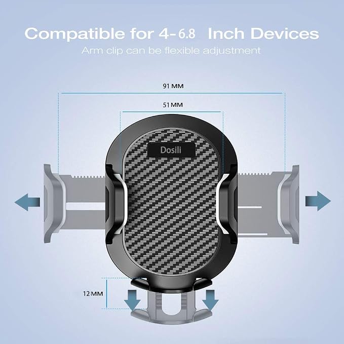 Cell Phone Vehicle Mount,Dashboard Beanbag Friction Mount,2 in 1 Dashboard Mount and Car Air Vent Holder,for iPhone Android and Other Smartphones