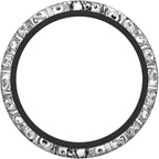 Sexy Lewd Face Anime Steering Wheel Cover Anime Car Accessories for Men Women with Car Coaster, 15 Inch Anti-Slip Car Steering Wheel Covers Universal Fit