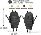 ROXAI 2 Pack Kick Mats Back Seat Protector, Seat Back Cover for Kids Feet, Anti-Kick Pad for Back of Front Seats – Waterproof, Keep Car Clean from Dirt, Scuffs & Stains