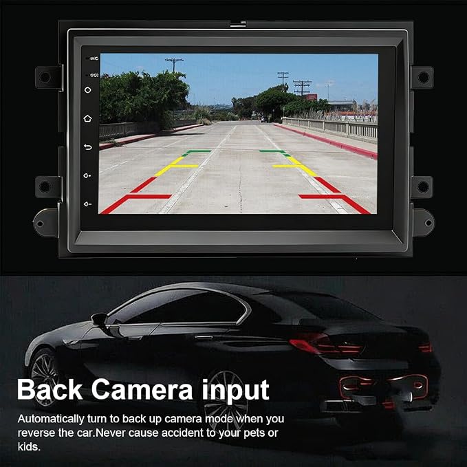 7" Android 14 Car Stereo Radio for Ford Mustang 2005 2006 2007 2008 2009 with Carplay Android Auto,Touch Screen Car Radio with GPS Navigation Bluetooth WiFi FM RDS SWC AHD Backup Camera, 2+32G