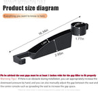 2 Pack Dual Car Seat Gap Filler with Cup Holder, Car Gap Plug Seat Fillers with Black-Carbon Fiber Texture for Cars SUV Trucks, Console Side Gap Organizer Storage, Fit for 1'' Seat Console Gap