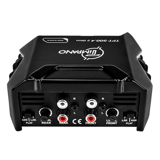 TPT-500.4 2 Ohm 400 Watt 4 Channel Car Audio Amplifier