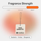 Air Freshener in Red Dakota | Hanging Odor Eliminator for Cars, Closets & Drawers | Clementine, Gardenia, Woods, Amber & Wild Berries | Vegan, Non-Toxic, Cruelty-Free