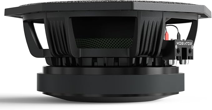 PRO824FR Loudspeaker - 8" Midrange Aluminum Basket, 1200W Max, 300W RMS, 4 Ohms - Premium Quality Audio Door Speakers for Car or Truck Stereo Sound System (MB-PRO824FR)