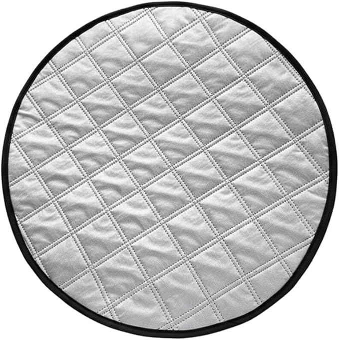 Car Steering Wheel Cover, 3-Layer Steering Wheel Sun Shield, Easy Install, Heat Resistant Sun Cover for Most Cars (16.9inch