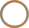 BurlwoodLux Wood Grain and PU Leather Beige Steering Wheel Cover - Sport Grip for Car Auto SUV Trucks